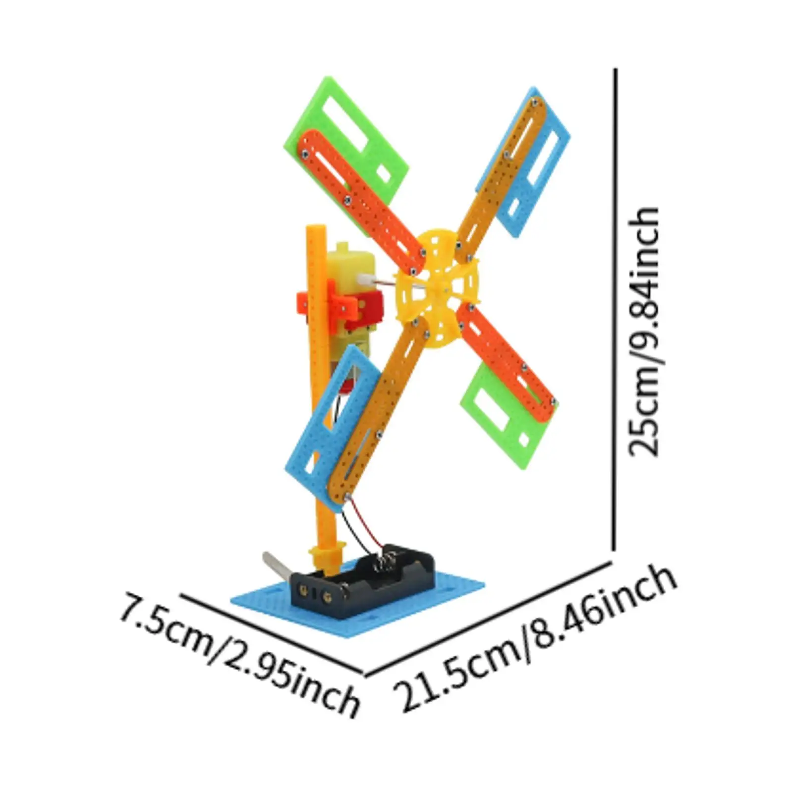 DIY Windmill Craft Physics Kit Desk Decoration Hands on Ability Invention Science Kit for Kids Girls Boys Holiday Gifts Children