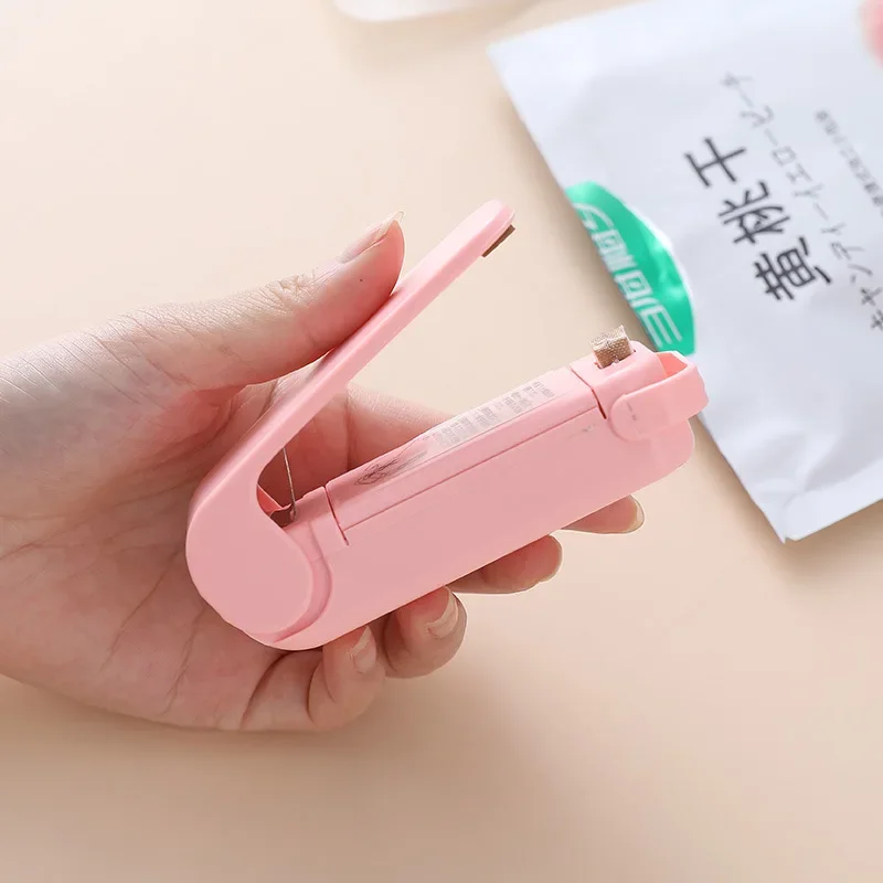 Mini máquina de sellado de bolsas térmicas, sellador de paquetes, bolsas térmicas de plástico para alimentos, cierre de bolsas, sellador portátil, embalaje, accesorios de cocina - imagen 3