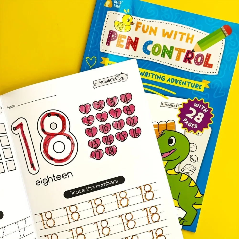 Cuaderno de matemáticas para preescolar: números y escritura
