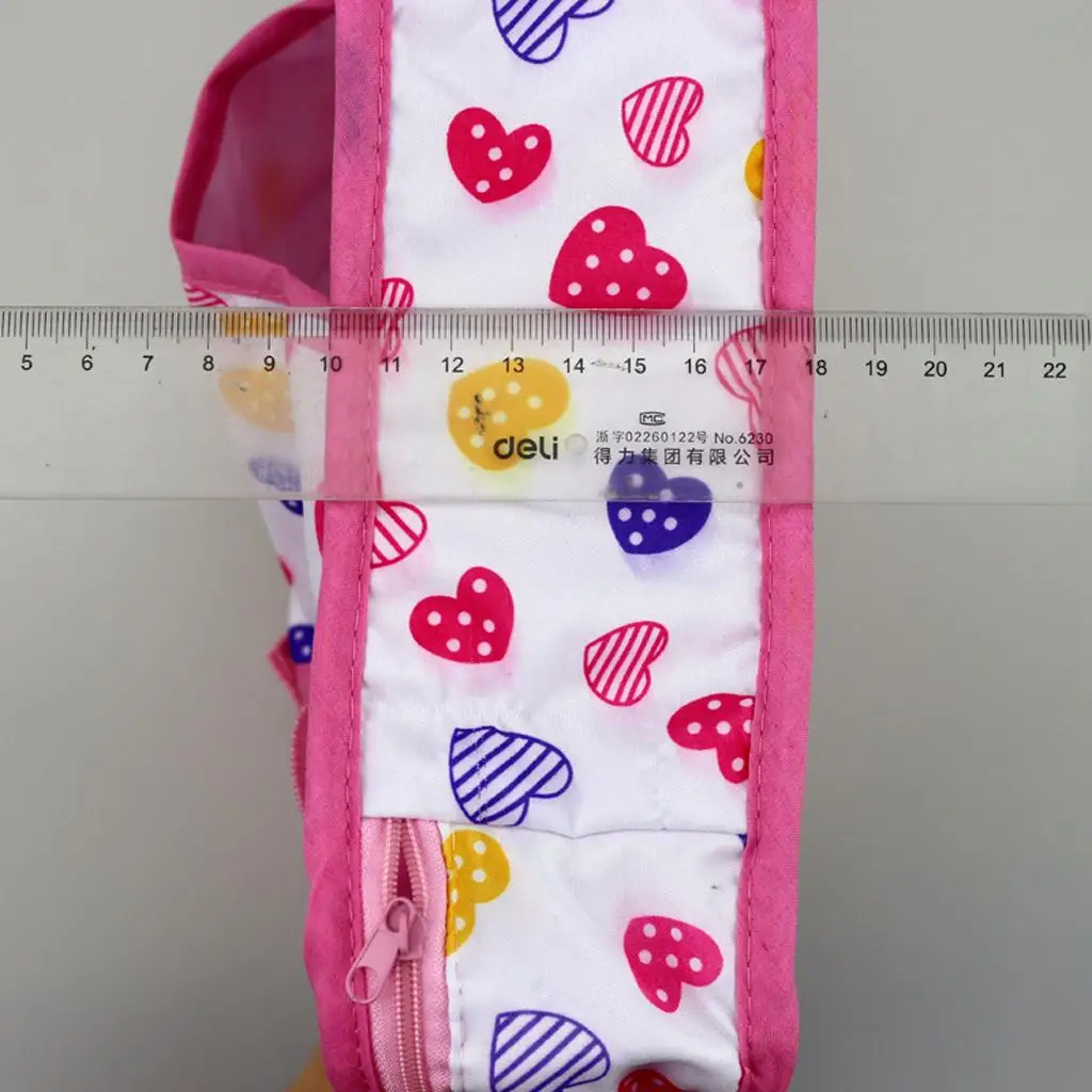 Doll Heart Pattern Travel Backpack Carrier Handb for 18inch American Girl Accessories