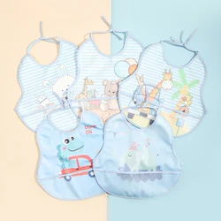 Babero impermeable con bolsillo antiincrustante para bebé