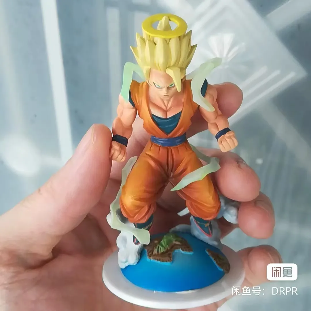 Caja de logotipo de Dragon Ball genuina Baby Goku Frieza Jiren Master Roshi escena figura modelo producto antiguo algunas defectos menor - imagen 2