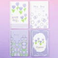 Purple Folwer-4pcs