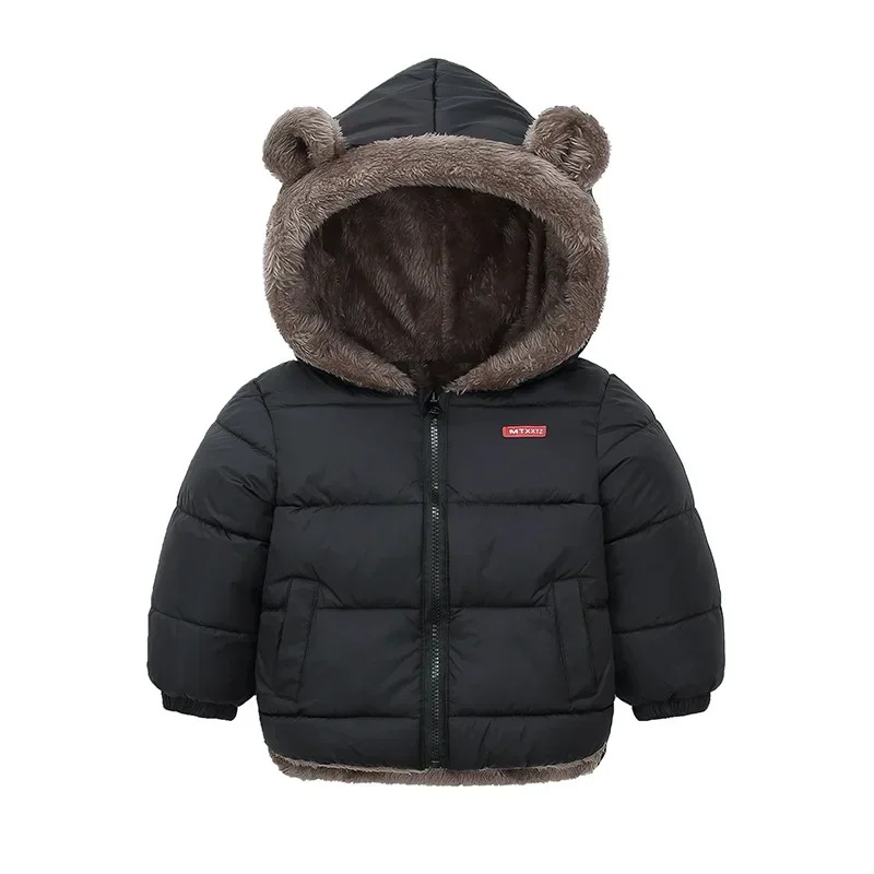 Abrigo de cachemira infantil con capucha – Parka para niño y niña - imagen 5