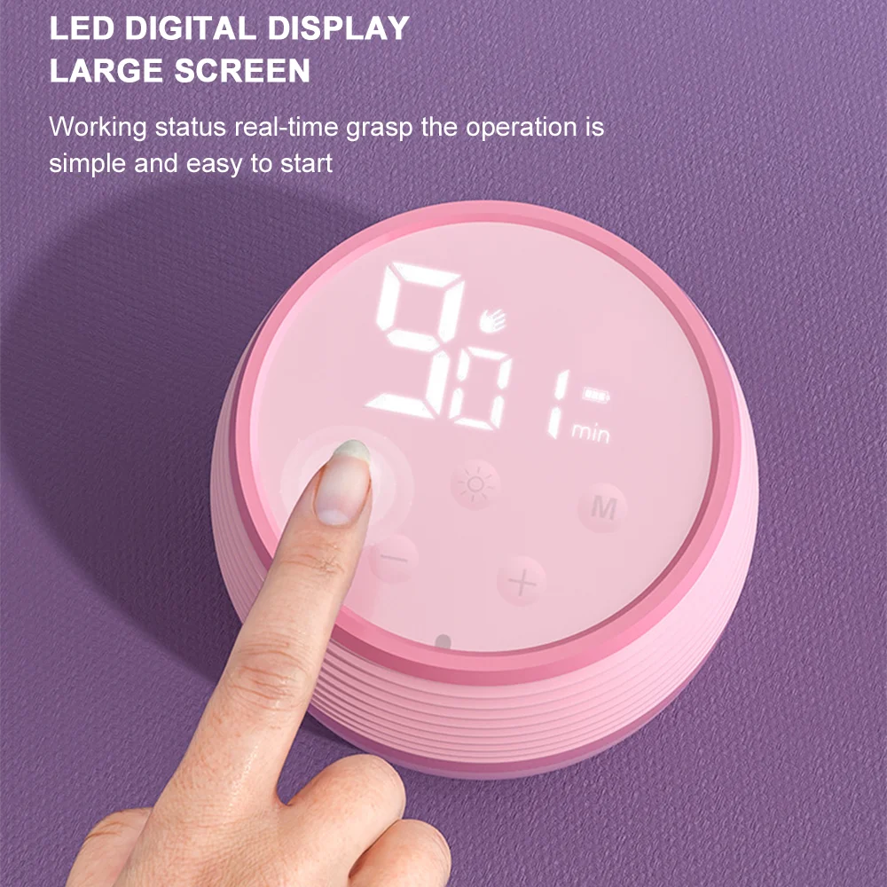 Extractor de leche eléctrico con masaje y luz nocturna portátil - imagen 4