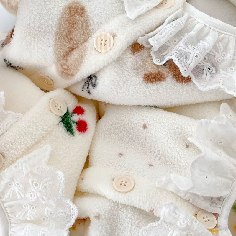 Pijama de lana polar para niños con forro cálido - imagen 4