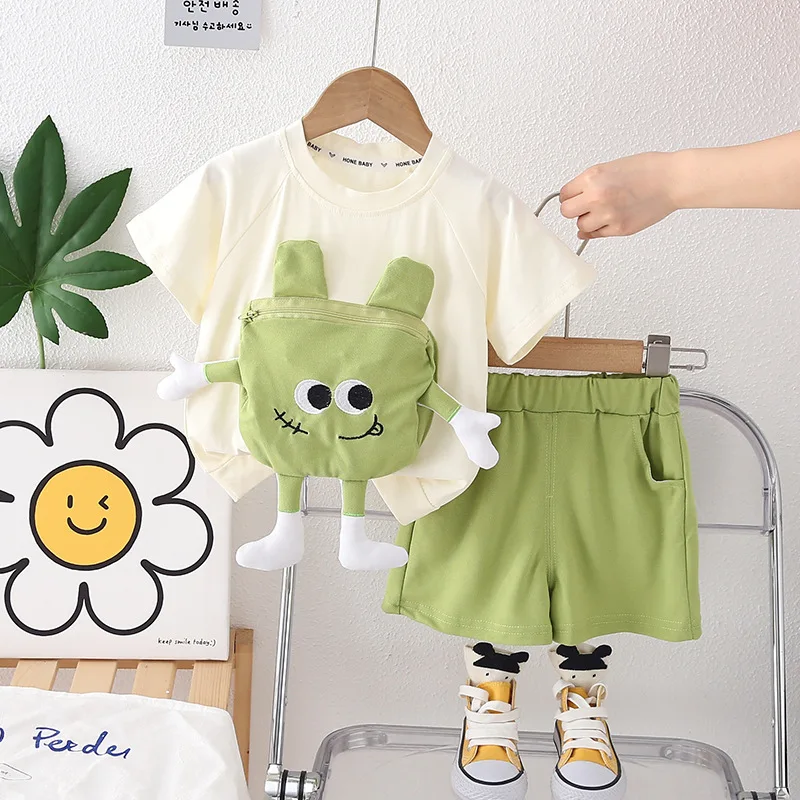 Conjunto verano bebé con camiseta y shorts de algodón - imagen 5
