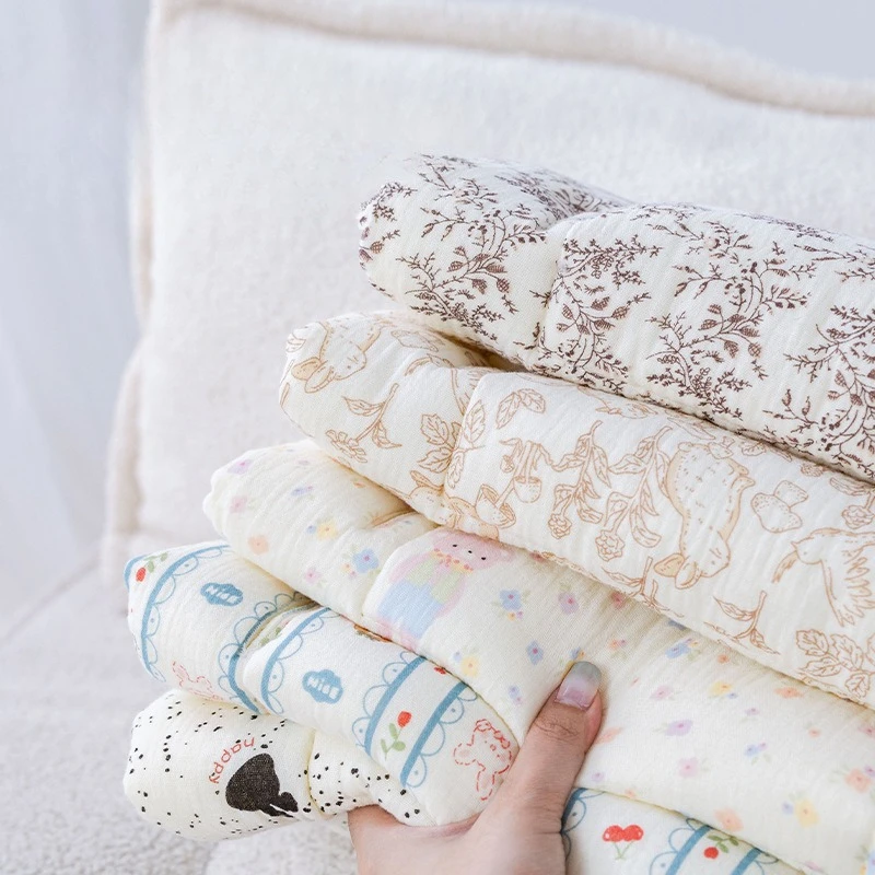 Cojín de asiento de cochecito de lana con puntos de felpa, cojín para silla alta, alfombrilla cálida para cochecito de bebé, accesorios universales antideslizantes de pelo suave - imagen 2