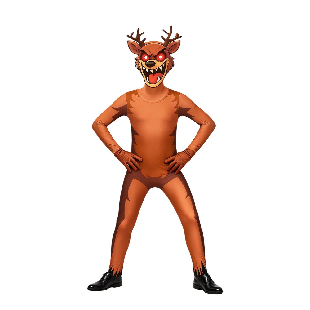 Disfraz de ciervo de 99 noches en el bosque, disfraz de Cosplay, disfraz de Halloween para chico, regalo de Navidad de reno de pesadilla - imagen 4