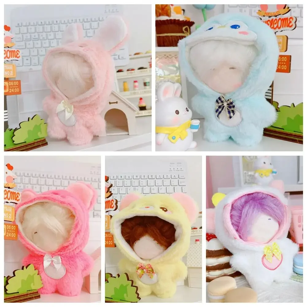 Set de ropa para muñecas con mono animal y traje peluche - imagen 3