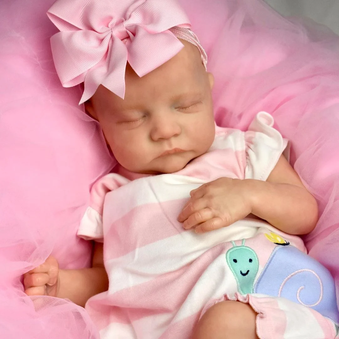 Muñeca reborn realista con venas pintadas – Cuerpo de tela - imagen 4