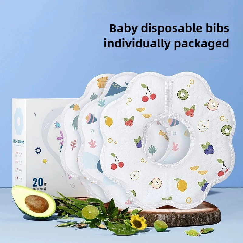 Babero desechable impermeable bebé – Unisex y apto para recién nacidos - imagen 2