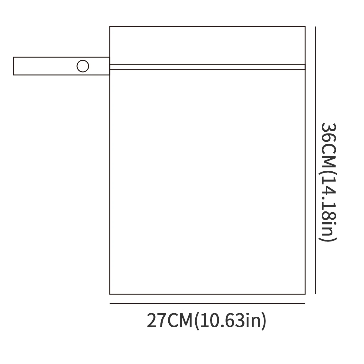 Elinfant 2 uds bolsa colgante impermeable bolsa de pañales, bolsas para cambiar pañales, bolsa de almacenamiento viaje, playa, piscina, bolsa húmeda y seca para trajes de baño - imagen 2