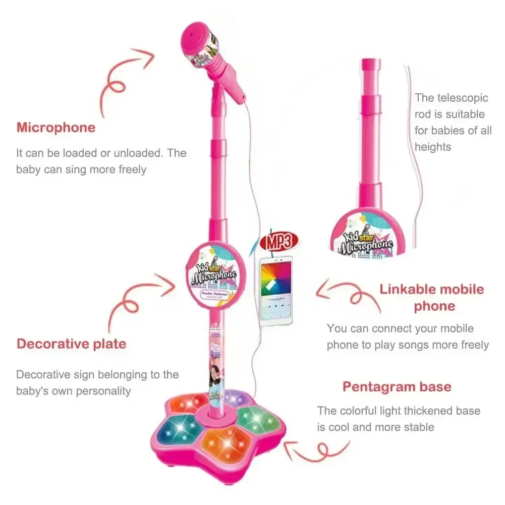 Micrófono de balancín infantil – Karaoke y juguete musical educativo - imagen 2