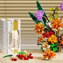 Bloques de construcción flores luminoso para niñas – Juguete creativo