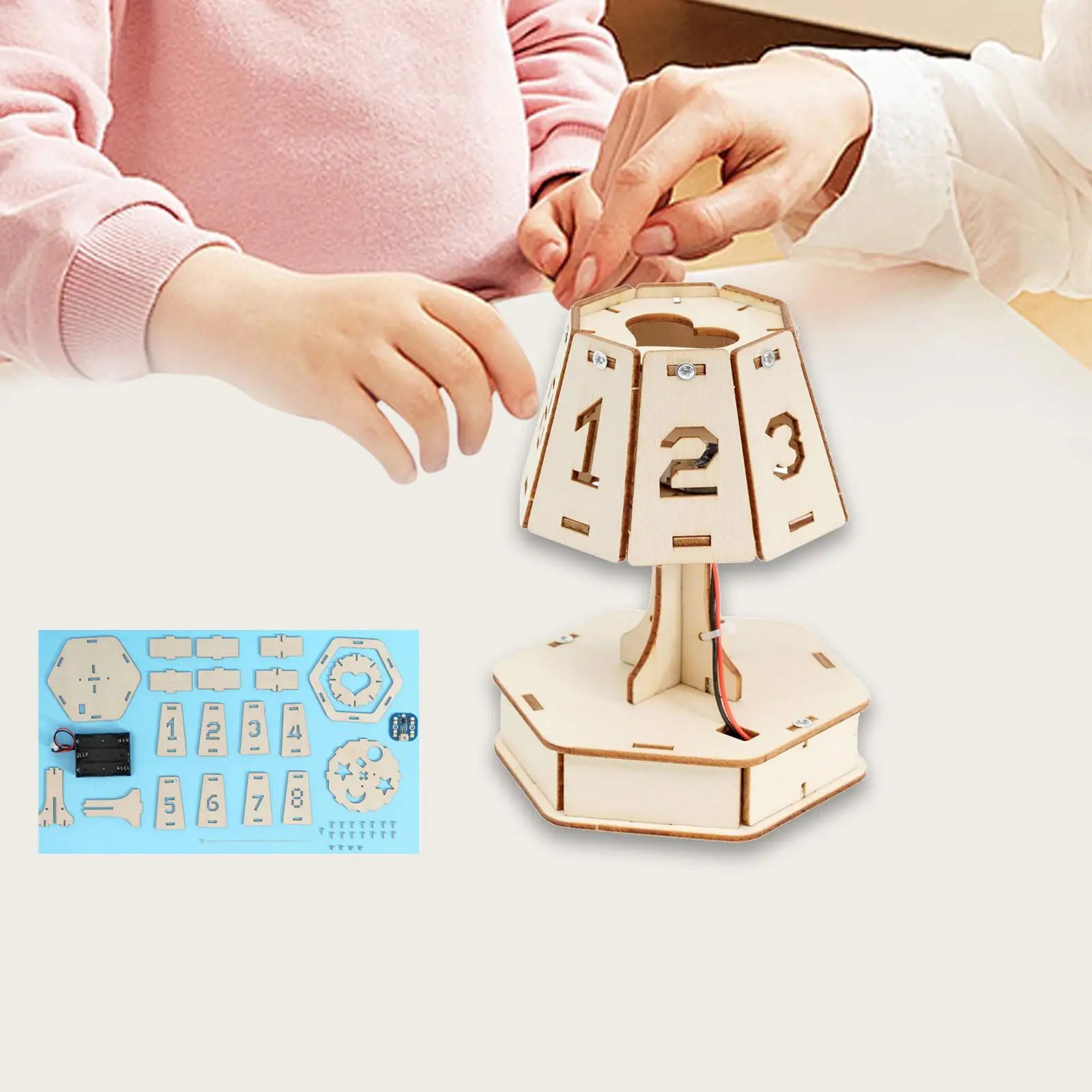 Intelligent Voice Table Lamp Game DIY Assembled DIY Science Experiments Set