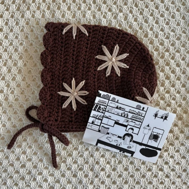 Gorro de punto con orejeras para niña – Lana suave ajustable - imagen 2