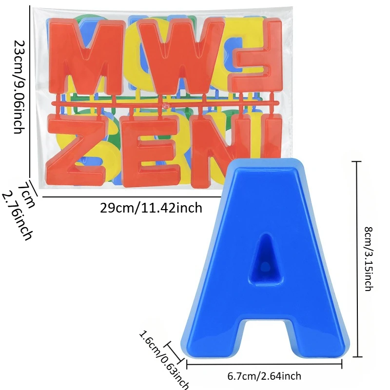 Molde de playa con letras ABC - Juguete educativo Montessori - imagen 3