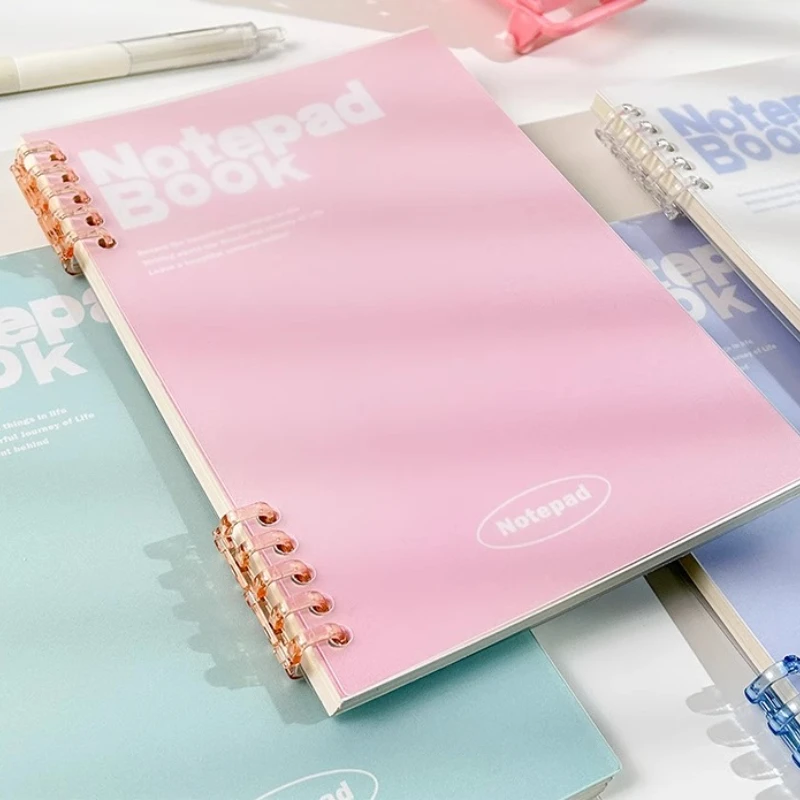 Bloc de notas color degradado A5 – Cuaderno de anillas para el cole - imagen 3