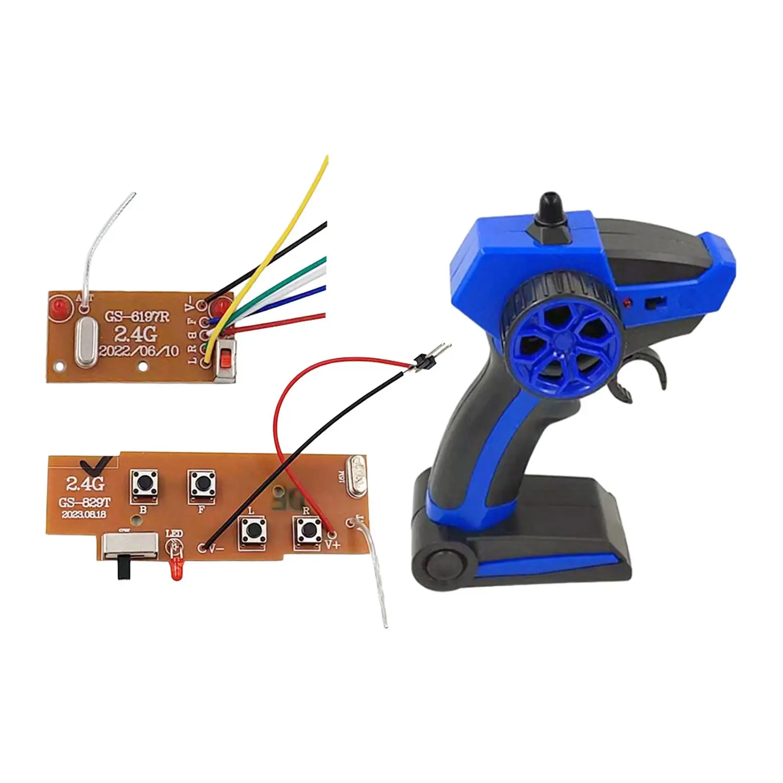 4 Channel Modification Remote Control Module Remote Control Transmitter with Receiver for Ship Vehicles RC Hobby Car Trucks Tank