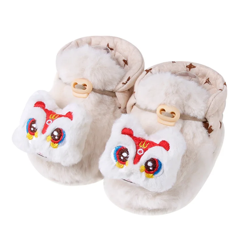 Calcetines térmicos antideslizantes para bebé, botines cálidos de felpa con correa antiapagado para gatear, niñas y niños, primeros caminantes - imagen 5