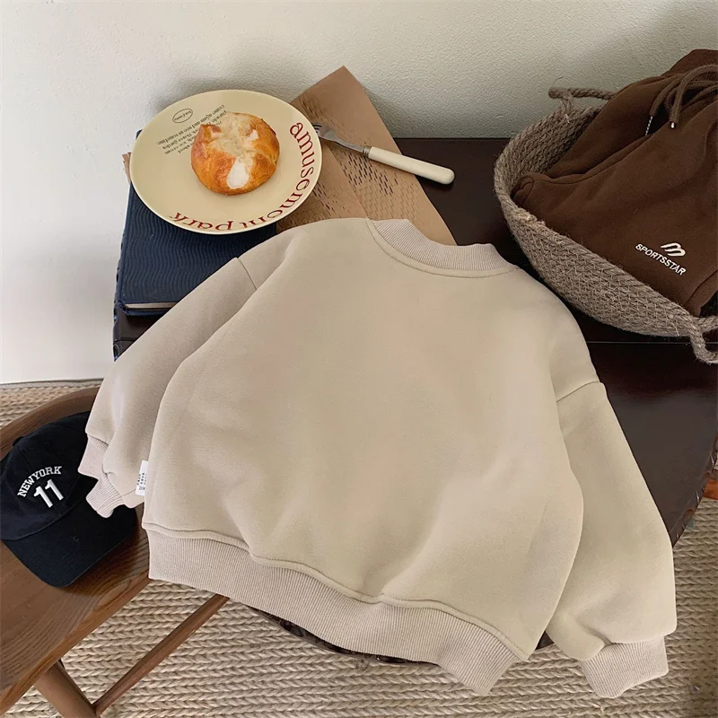 Sudadera de felpa unisex para niños – Cálida y suave en invierno - imagen 4