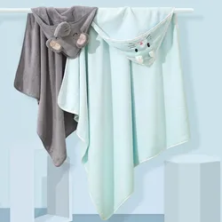 Toalla bebé con capucha – Estampado animales dibujos animados