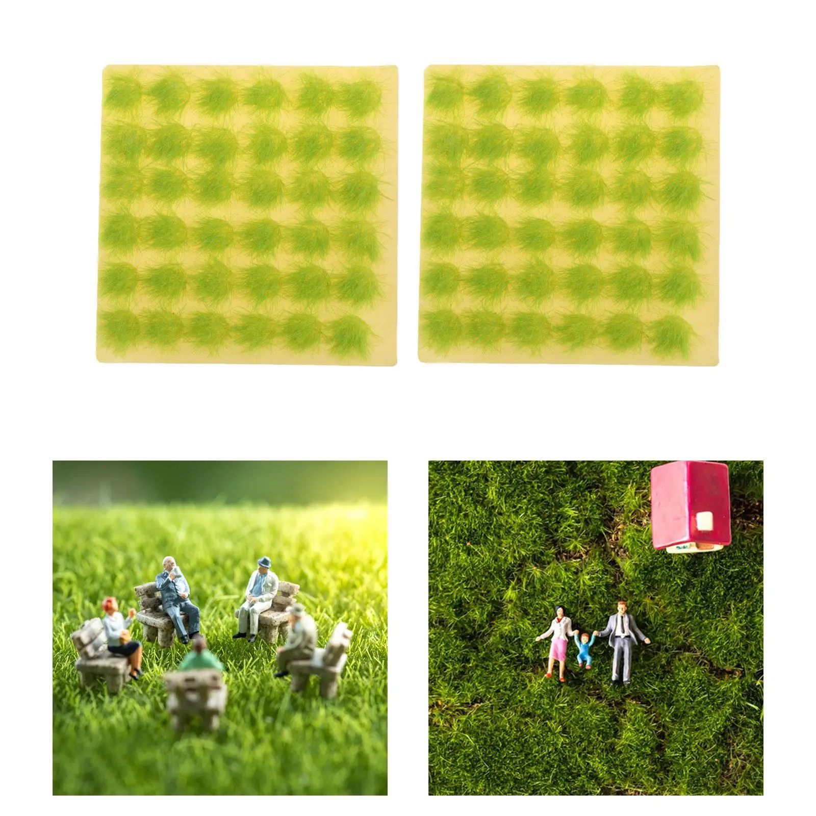 Cluster Grass Model Trains Landscape for Accessory Decor Micro Landscape