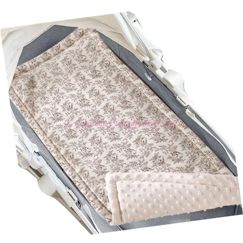 Colchón para cochecitos bebé 85AE con cojín estampado, cojín para asientos bebé, forro para asientos, cochecito para niños - imagen 2