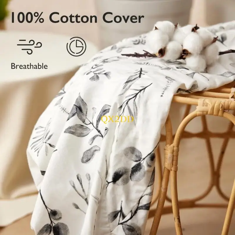 QX2D almohada de lactancia extraíble y lavable para mamá con funda
