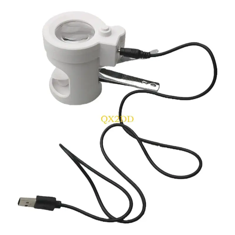 Las cortadoras uñas lupa iluminadas LED LED QX2D cuentan con diseño cilindro desmontable para manicura y uñas