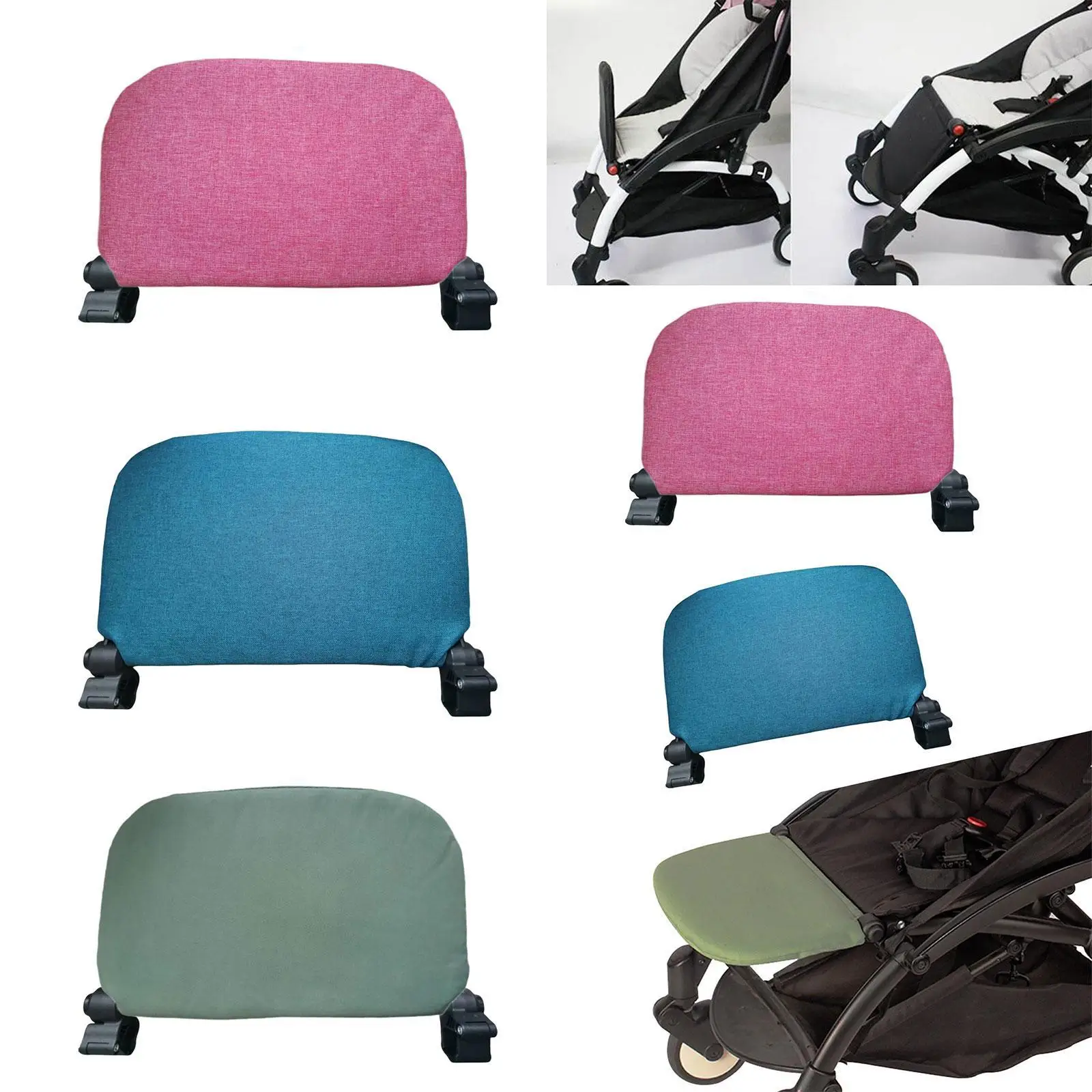 Reposapiés de cochecito, reposapiés de extensión de estribo de cochecito desmontable - imagen 2