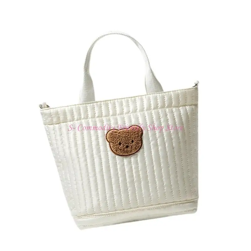 Bolso viaje 85AE, bolso para pañales para mujer, bolso cruzado gran capacidad, bolso para mamá, bolso con patrón oso - imagen 3