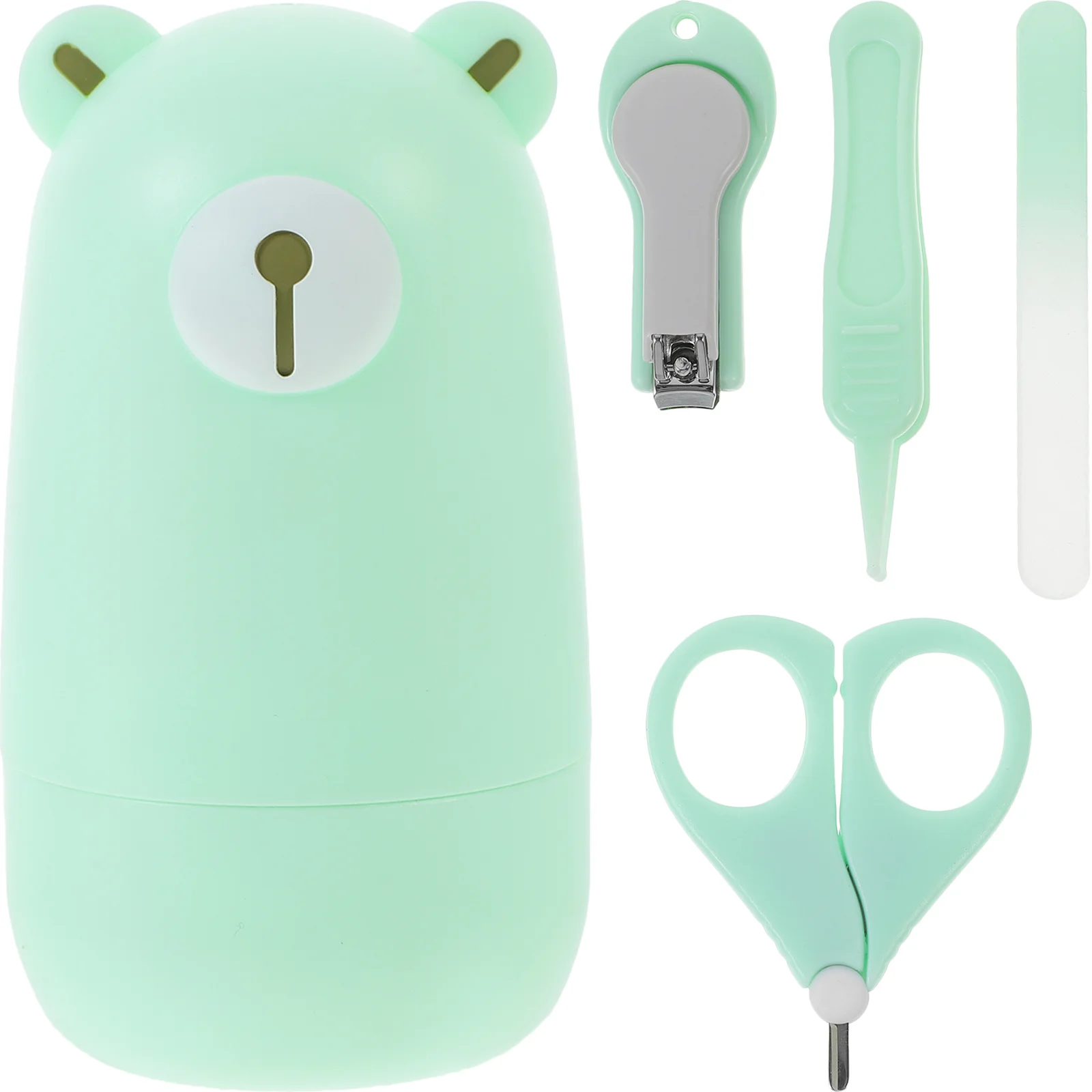 1 Juego de cortaúñas para bebés, cuidado de uñas para recién nacidos, Kit de aseo de diseño redondeado para bebés, cuidado de uñas para niños pequeños - imagen 3