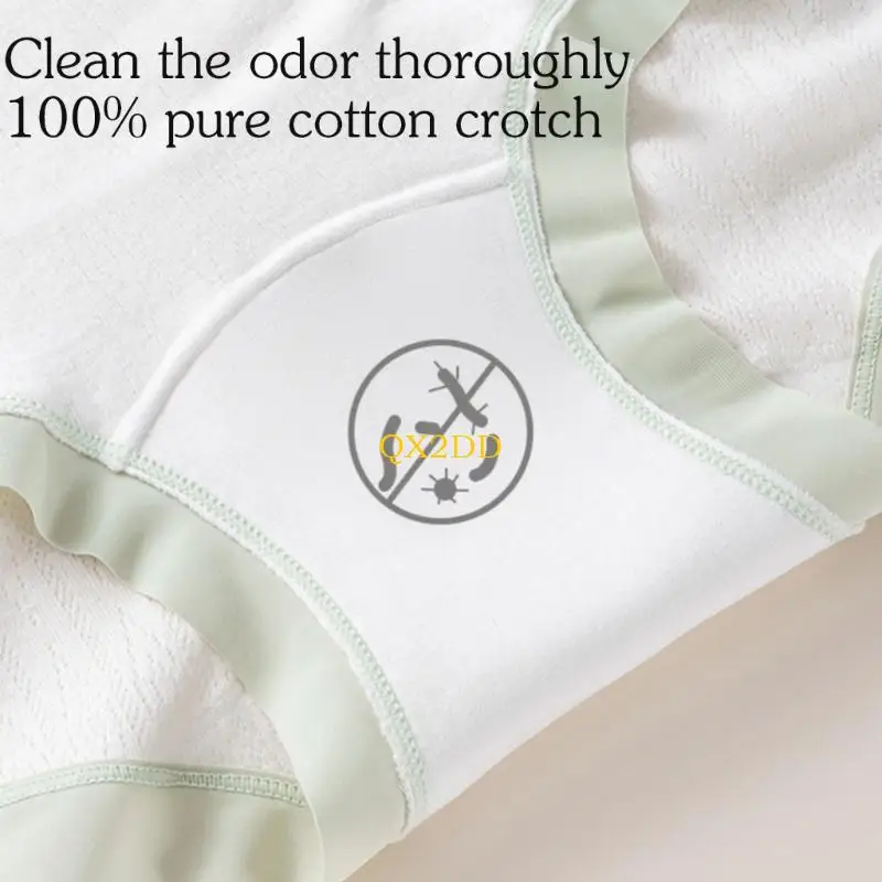 QX2D ropa interior cómoda maternidad, cintura algodón, soporte elástico para vientre, suave para mujeres uso diario - imagen 4