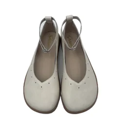 Tipsietoes Mary Jane: Zapatos descalzos de cuero con suela suave