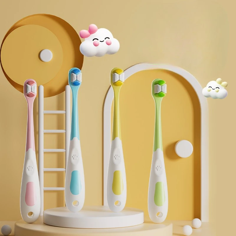 Cepillo de dientes suave ultrafino para niños, cepillos de dientes de pelo suave, limpieza profunda Oral, cuidado bucal para niños y niñas, herramientas de limpieza bucal, nuevo estilo