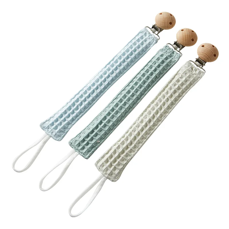 Clips para chupete de bebé, cadena hecha a mano de ganchillo, cadenas para chupete anticaída para recién nacido, soporte para chupete, Clip, accesorios de alimentación - imagen 2