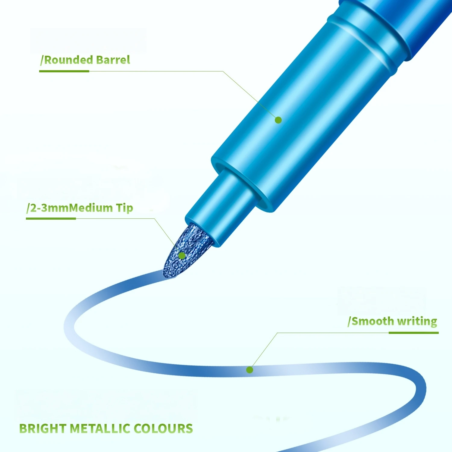 Rotuladores metálicos punta 1mm para manualidades creativas