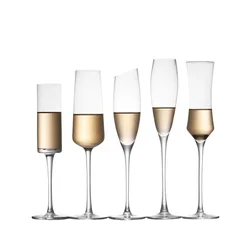 Copa de champán de cristal 220 ml – Perfecta para bodas y celebraciones