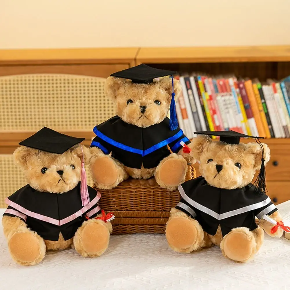 Traje de graduación apto para accesorios de ropa de oso de peluche de 30Cm, haga su propio muñeco de peluche, juguete para regalo de fiesta de graduación - imagen 3