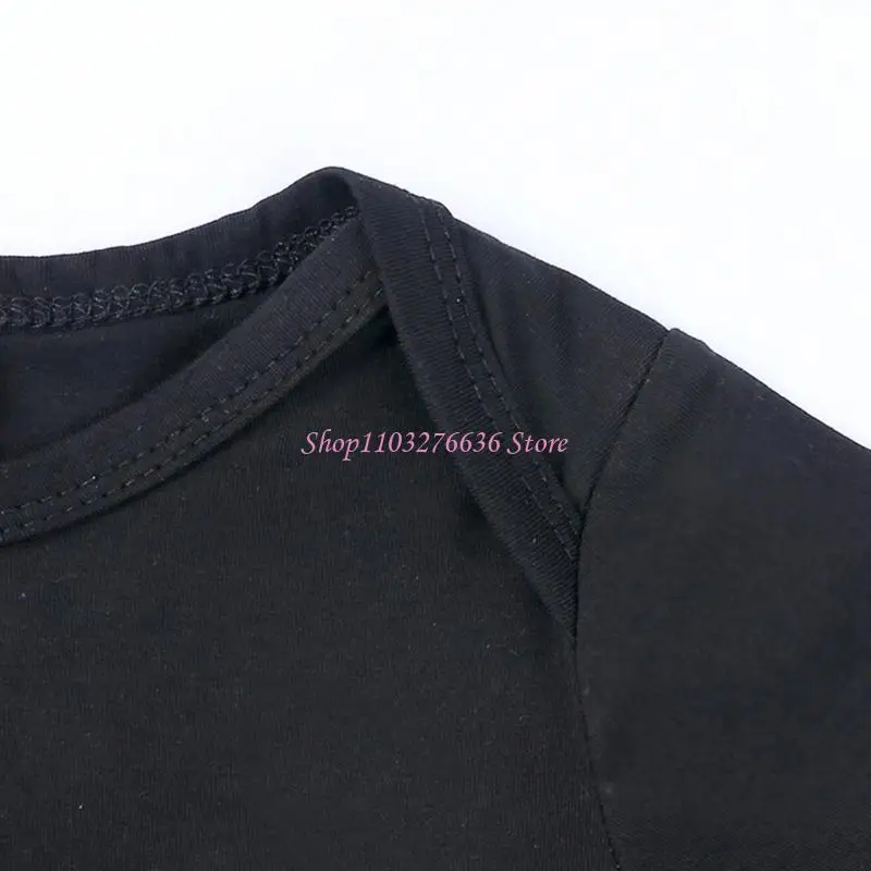 R6FD elegante conjunto peleles y sombrero murciélago algodón para niños pequeños ropa Halloween mono - imagen 2