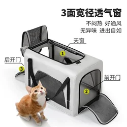 Carrito de paseo para mascotas ligero - perros y gatos