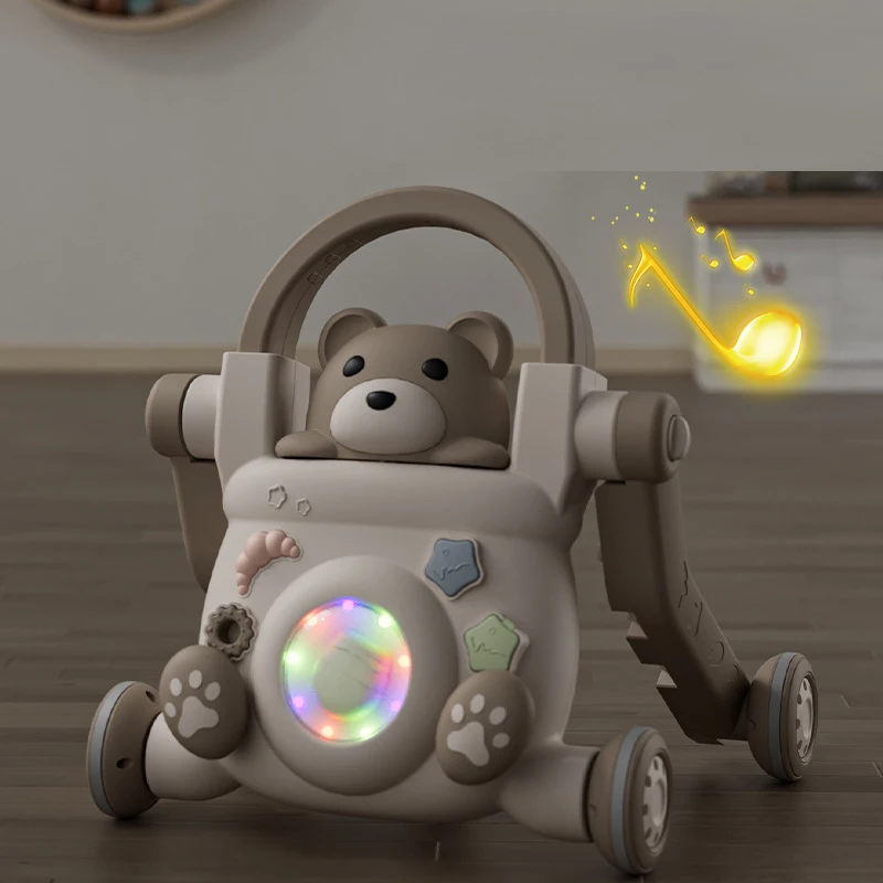 Andador multifunción 4 en 1 para bebés, carrito de cuatro ruedas para niños pequeños, juguetes para aprender a caminar, coche de equilibrio infantil - imagen 3