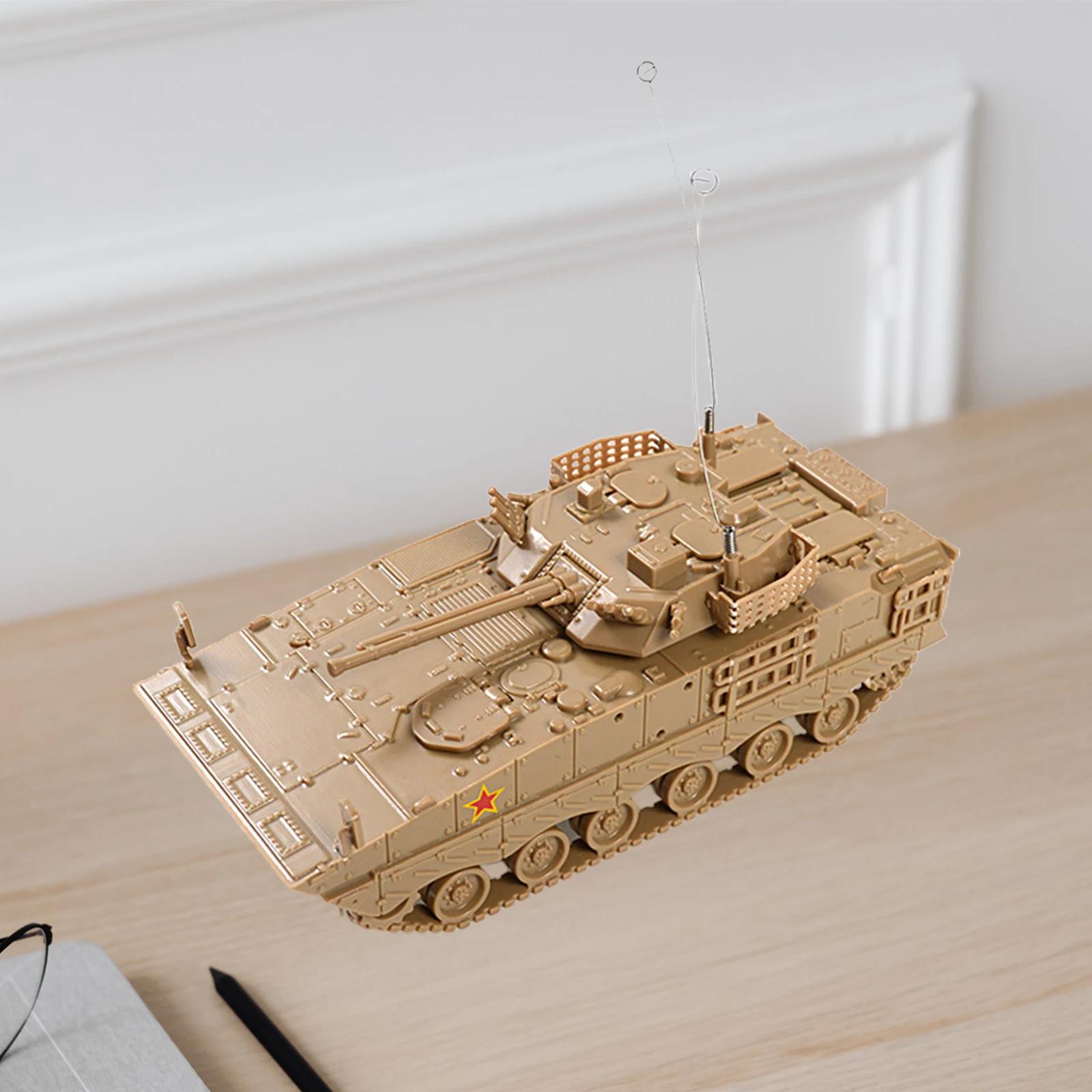 Modelo de tanque 4D, Kit de construcción de artesanías, modelo de carro para regalo, favores de fiesta, coleccionables, Decoración de mesa, Escena de mesa, 1/72 - imagen 3