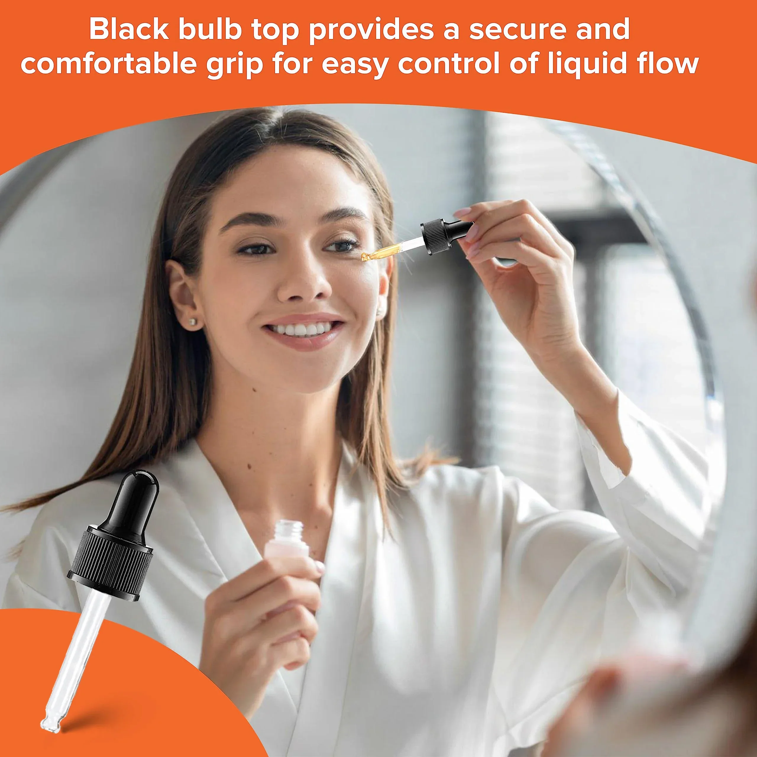 Remedias homopáticas, quitaesmalte de uñas, extractos de hierbas, gotero de vidrio para aceites esenciales, 30 ml, paquete de 8 - imagen 4