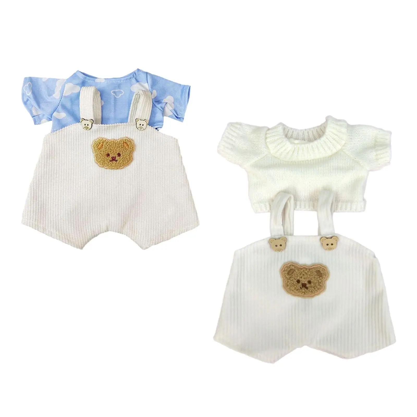 14.96inch Doll Clothes, Top and Pants Suit, Photo Props Costume, Dress up Toy Fashion Outifit for Gift Birthday Kids