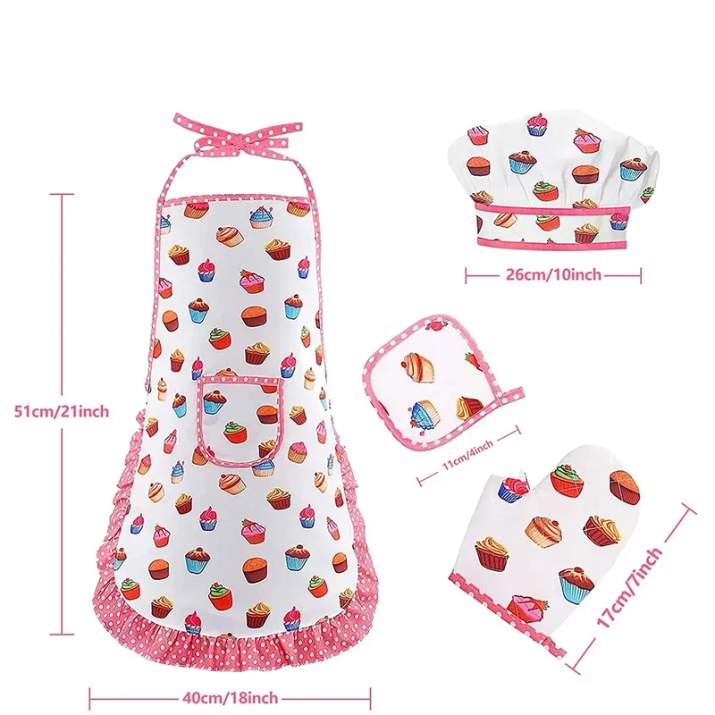 Juguetes de cocina para niñas - Delantal rosa y juego educativo - imagen 2