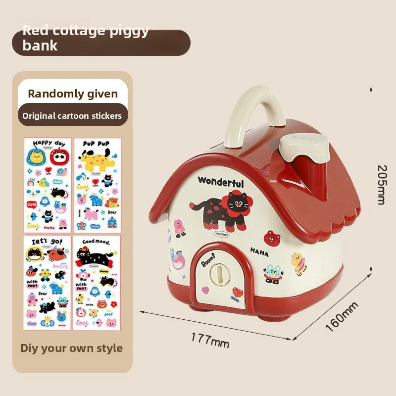 Hucha infantil con forma de casa para niños y niñas - imagen 3