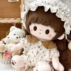 Conjunto de pijama para muñeca con pantalón de felpa y algodón